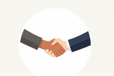 Zwei Hände reichen sich, symbolisiert starke Partnerschaft.